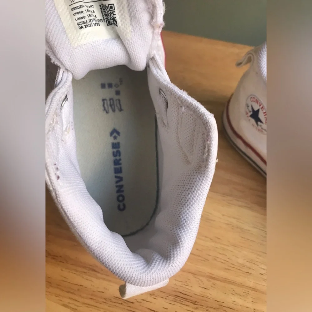 Converse All-Star Chuck Taylor Mid-Tops Malden White Size: US Toddler 10 EUR 26